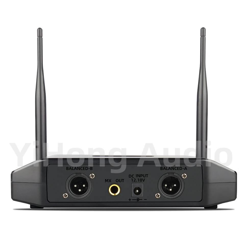 GLXD24 Headset Professional Wireless Microphone 600MHz UHF Dynamic Dual Channels System Meeting Stage Performances