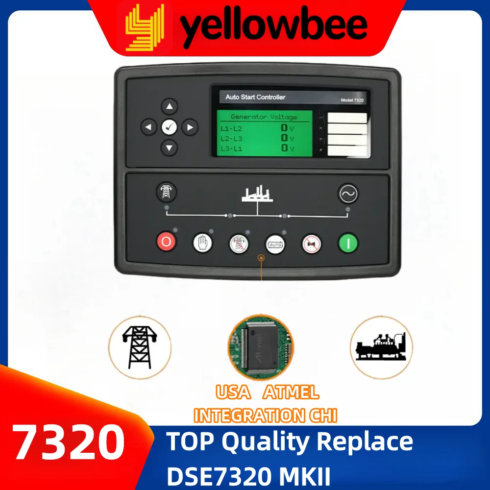 TOP Quality Replace DSE7320 MKII AMF Auto Start Stop Generator Controller 7320 Control Module Panel Alternator Genset Parts