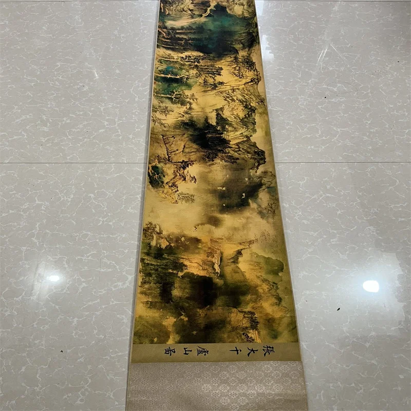 

China Ancient Picture Paper,Landscape painting,Zhang Daqian's Lushan Map, Long Scroll Painting