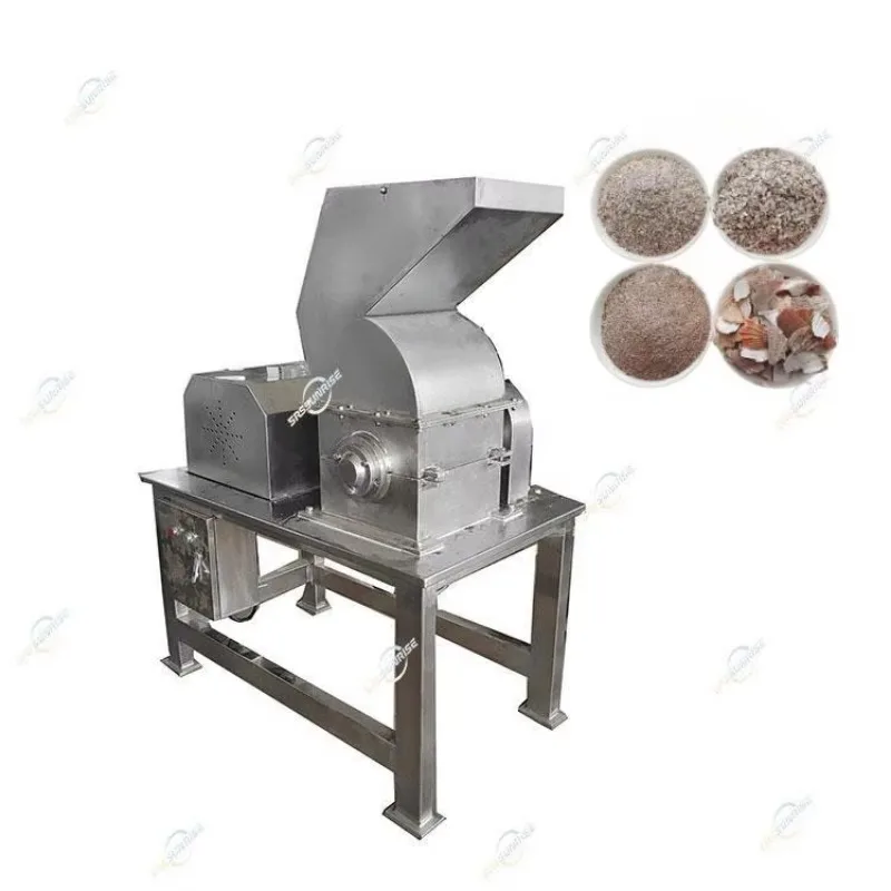 Industrial Stainless Steel Powder Crushing Betel Nut Maca Herbs Cinnamon Grain Oyster Shell Cassava Coarse Crusher Machine