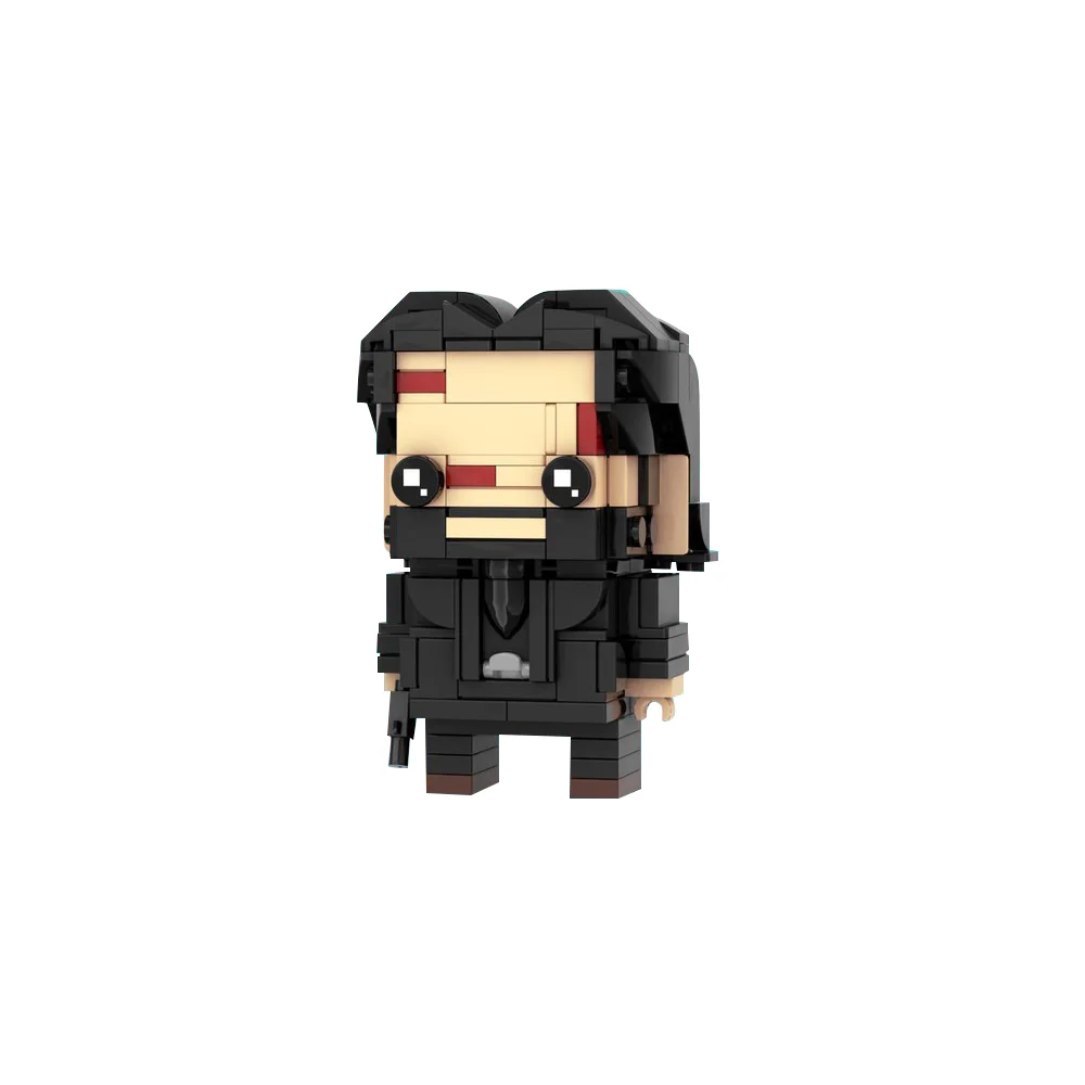 

Конструктор MOC John Wick Brickheadz, фигурки из фильмов, фигурки Winston судей, Джон фитиль, игрушки-модели, подарок, игрушки