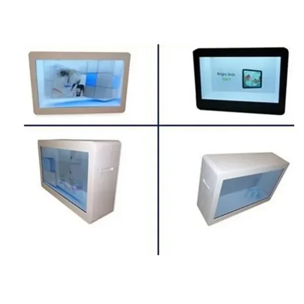 Signalisation numérique et affiche les équipements publicitaires Vitrine lcd transparente interactive