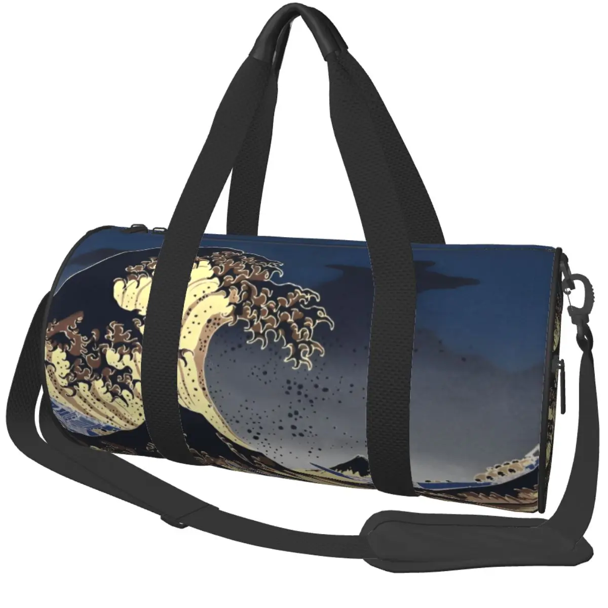 

The Great Wave Of Kanagawa Gym Bag Дорожные тренировочные спортивные сумки Мужчины Женщины На заказ Большая вместительная ретро-сумка для фитнеса Оксфордские сумки