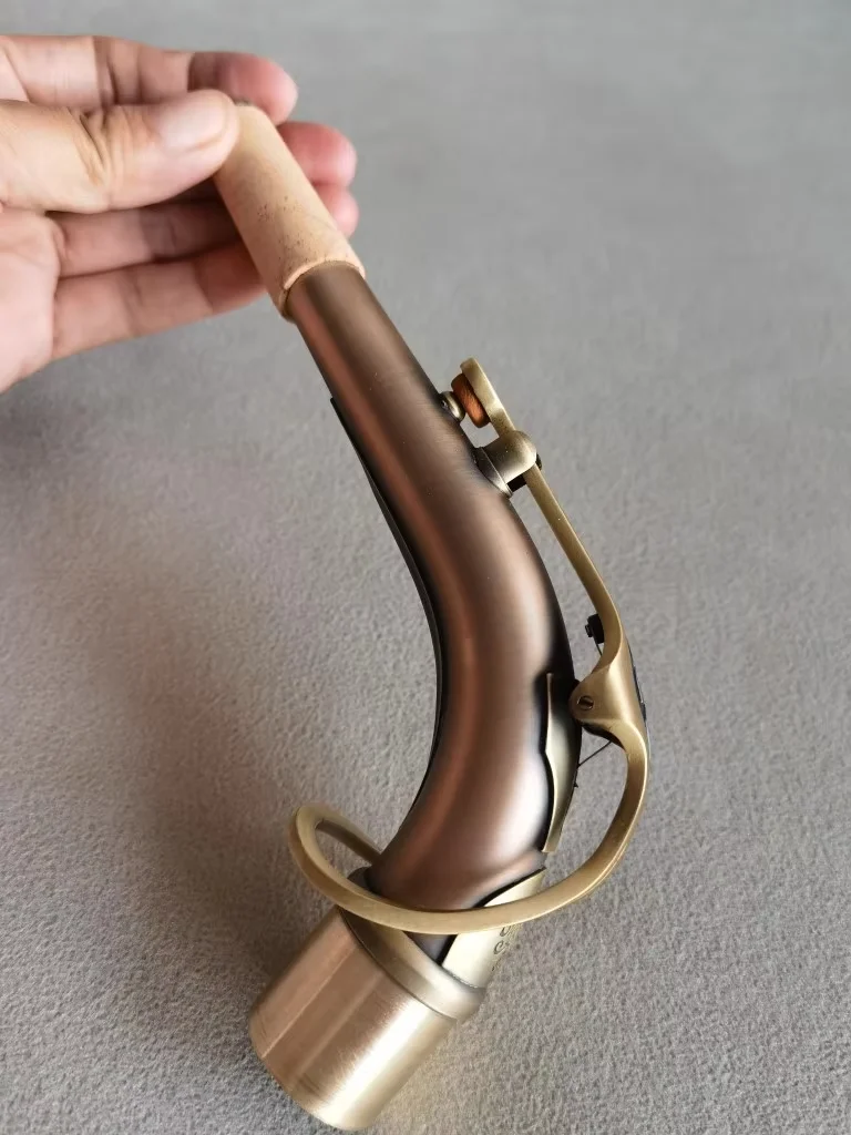 1 pcs alto saxophone bent neck phosphor copper antique NEW2024