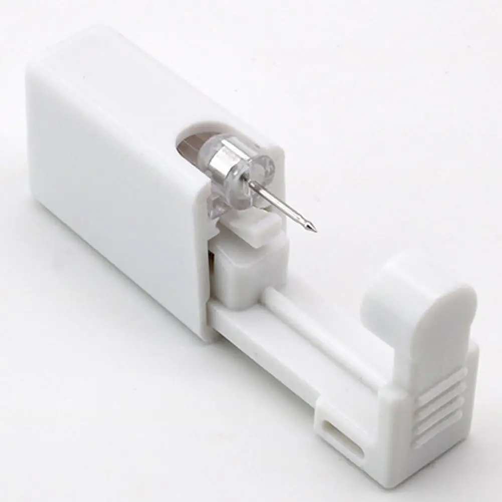 1PC Disposable Sterile Ear Piercing Unit Cartilage Helix Piercer Machine Tool Kit Gun With Self Earrings PAIN Tragus Pierci E0O5