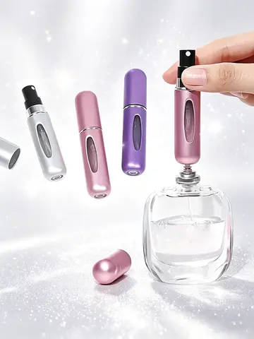 1/3 Travel Perfume Bottle, 5ml Refillable Spray, (Bottom Filled with Perfume) Suitable for Cologne Perfume
