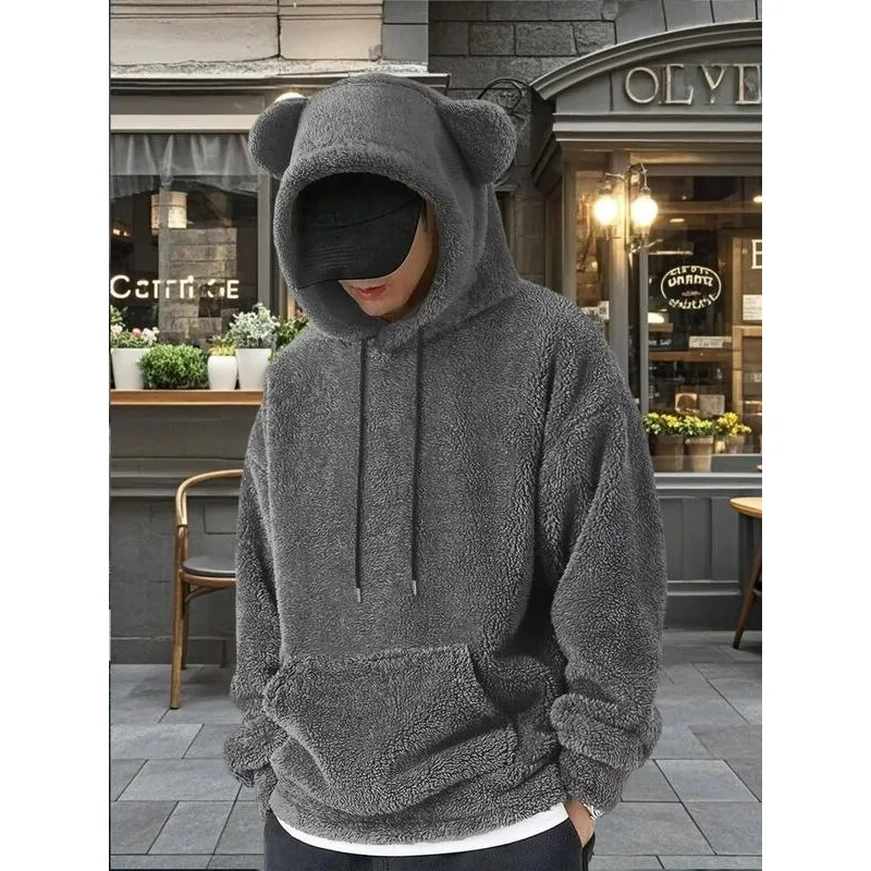 

Warm Coral Fce Hoodie Women's Thermal Coral Velvet Sweatshirt Cross-Border Spring 2026 Animal Pattern Unbranded Deformation-r...