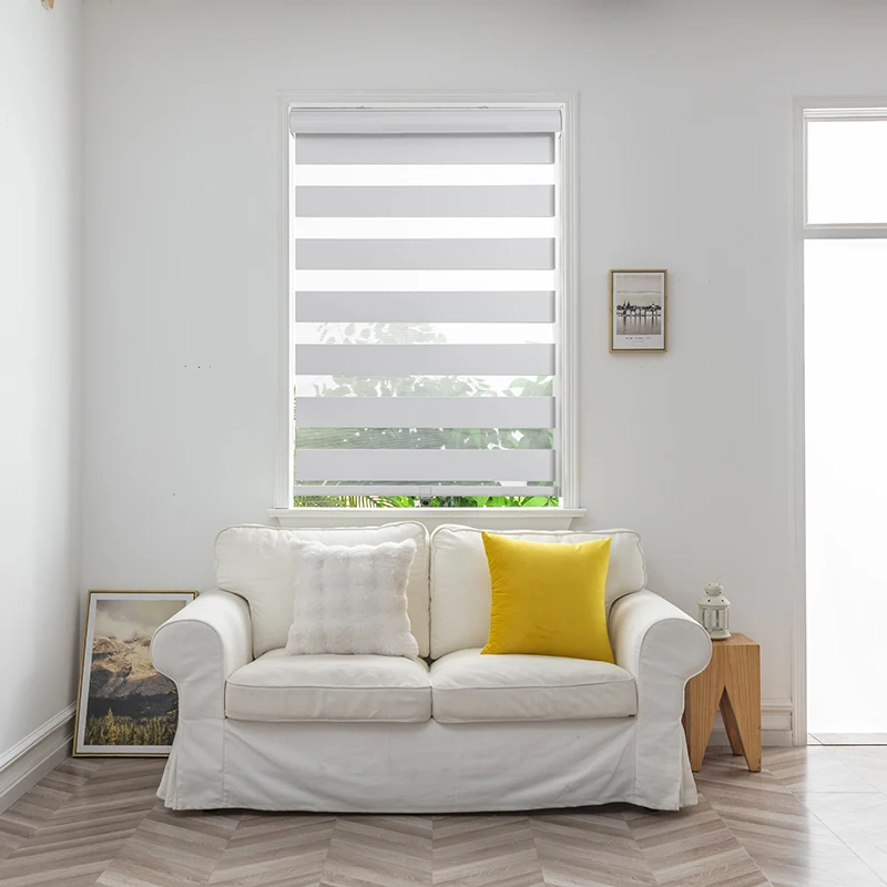 Cordless Child Safety Chainless Manual Wand Components System Control Window Cordless Zebra Roller Blinds