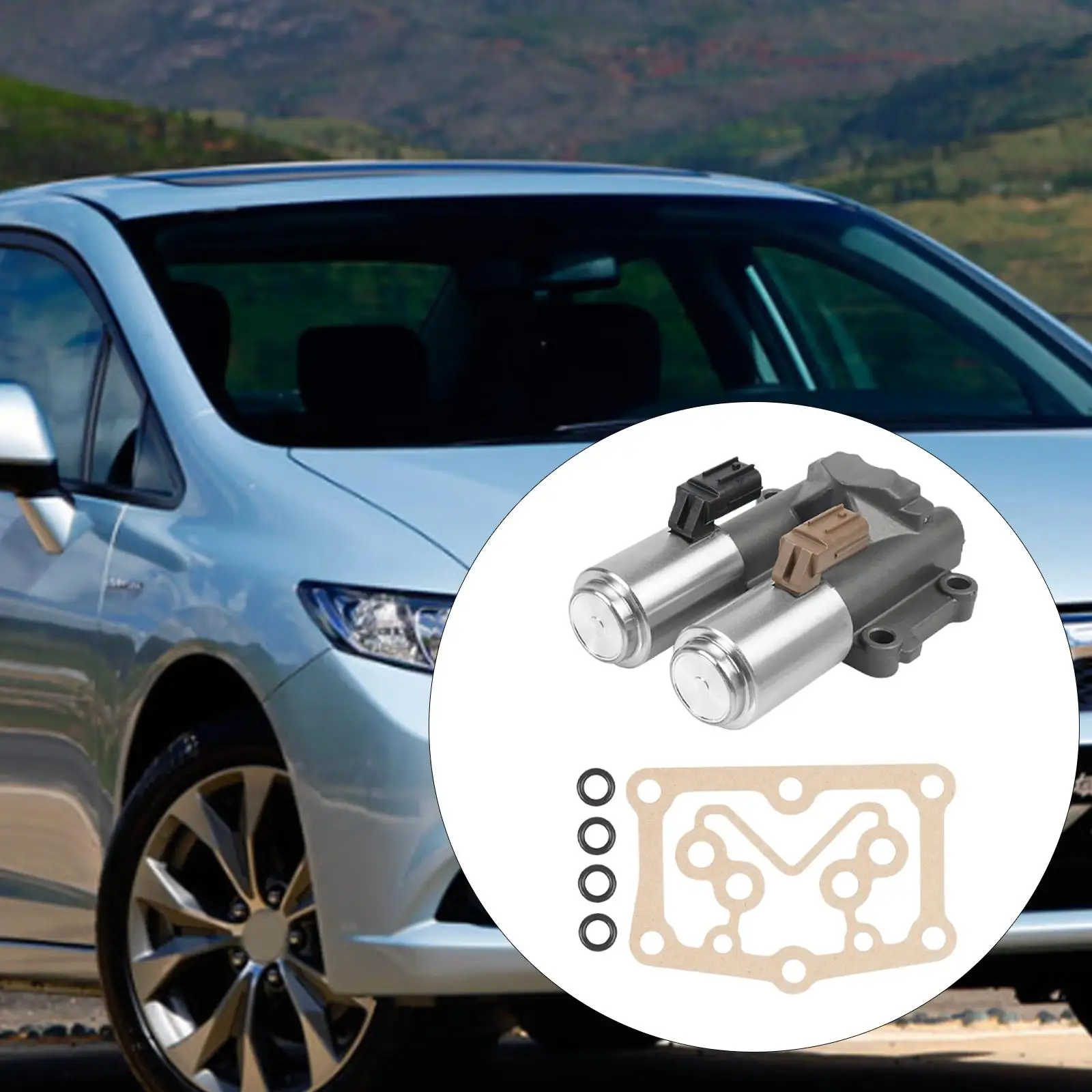 

Transmission Solenoid Auto Parts Sturdy Metal Spare Replacement Simple Installation for Honda Civic 2006 2011