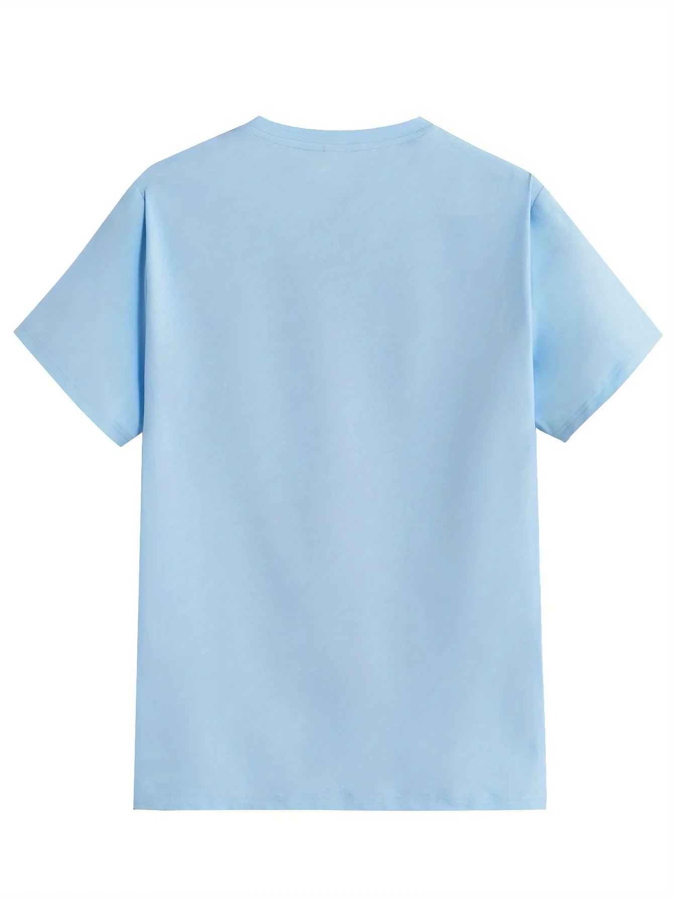 Summer men's  casual sports loose plus size whatever letter printed comfortable round neck short sleeved T-shirt image 5