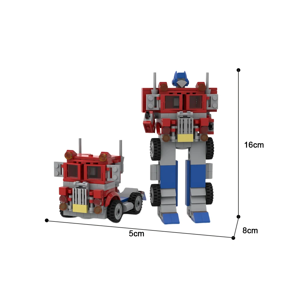 MOC-168796 Transformation Robot Building Blocks Autobot old Speed Champions Scale Truck Sport Bricks Assemble Toys Children Gift