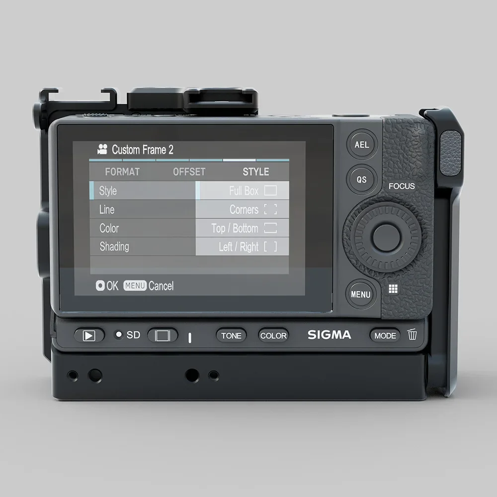 YANZUO Metal Cage for Sigma FP/FPL Camera: Durable Protective Frame with Quick Release Plate & 1/4"-20 Screw Mount - Image 2