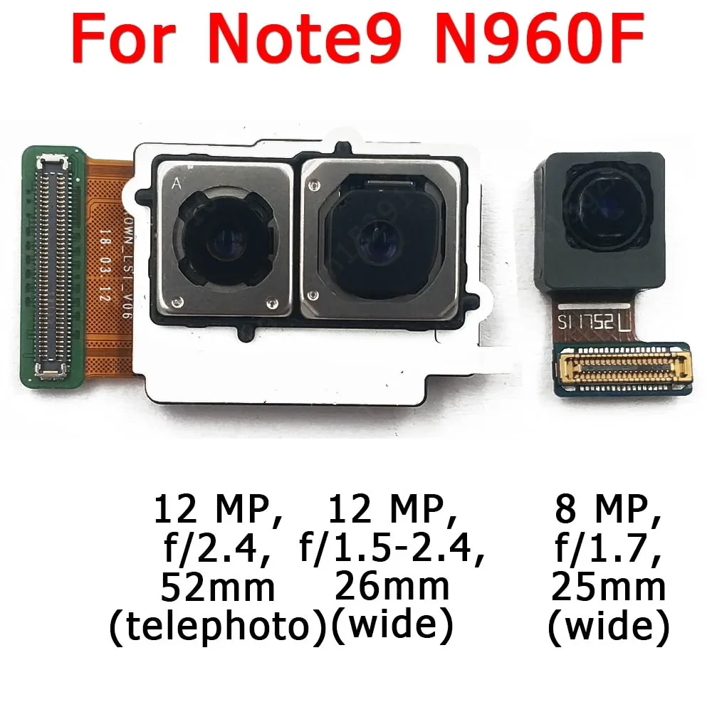 Front Back Camera For Samsung Galaxy Note 8 9 N950 N960 Selfie Rear Small Frontal Camera Module Flex Spare Parts