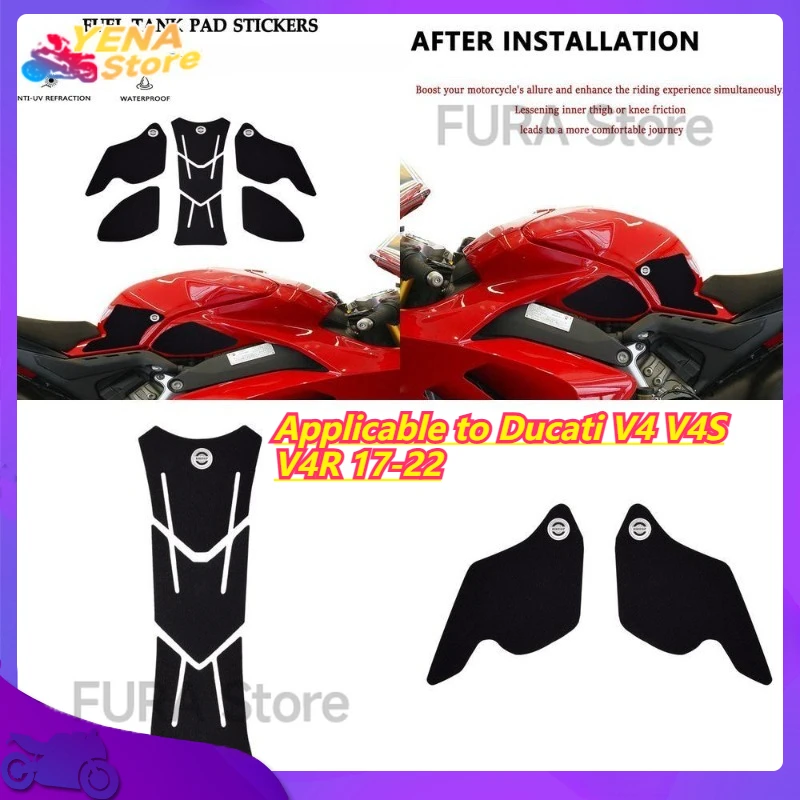 

Подходит для Ducati V4 V4S V4R 17-22, защитная наклейка на раму, наклейка на бак мотоцикла