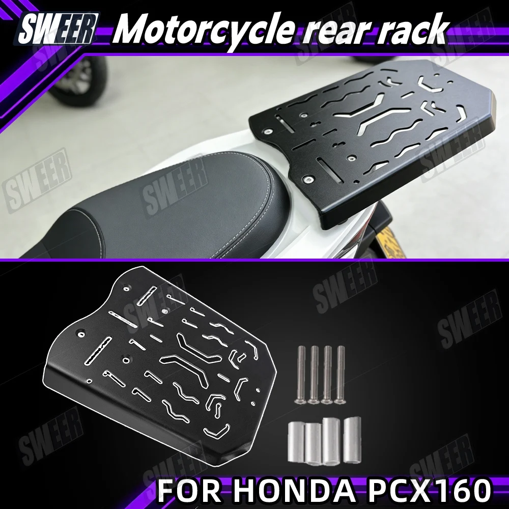 

Motorcycle Rear Carrier Rack Bracket For Honda PCX160/150/125 2004-2026 Motorcycle Storage Box Shelf Bracket Tail Cargo Support