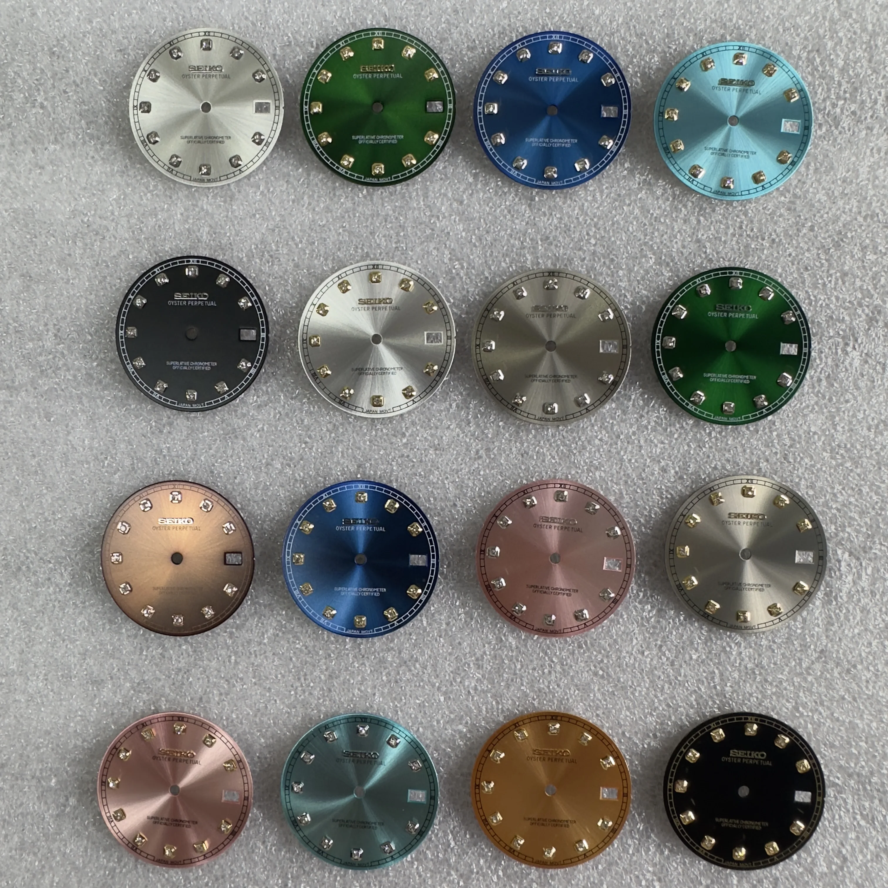 ساعة تسجيل بنمط الشمس للرجال ، قرص جديد ، إكسسوارات حركة ، وجه ماسي ، مناسبة لـ NH35 ، NH36 ،