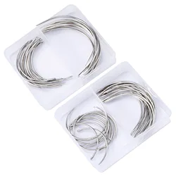 Aço inoxidável Bent Curved Needle, DIY couro mão costura, 20pcs por lote