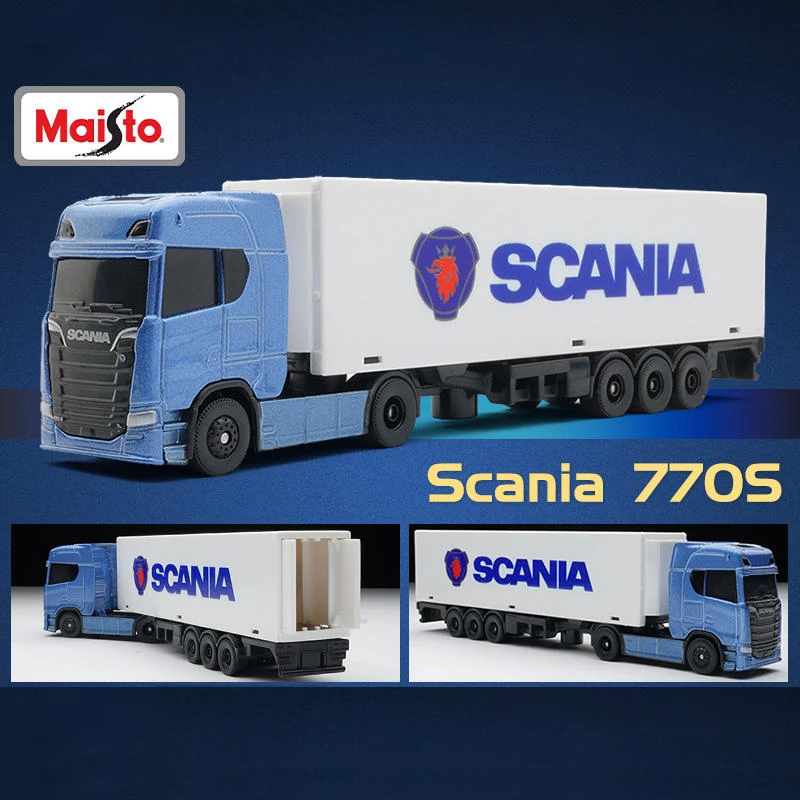 Maisto-Camión de remolque VOLVO FH16, vehículo de juguete de aleación, fundido a presión, modelo de coche a escala en miniatura, juguetes para niños