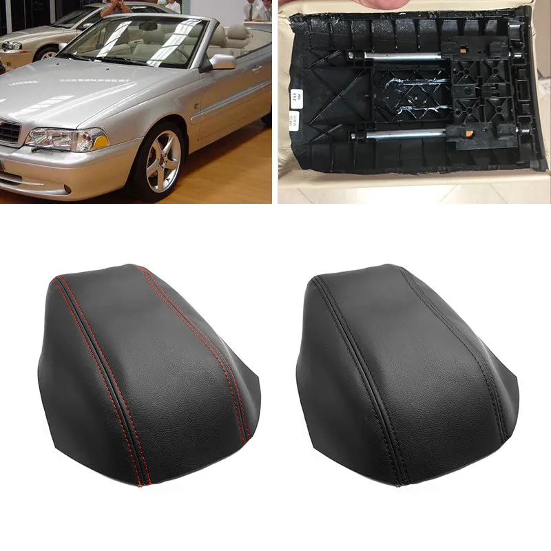 For Volvo S70 V70 C70 1993 - 1996 1997 1998 1999 2000 2001 Car Accessories Center Console Armrest Box Leather Cover Sticker Trim