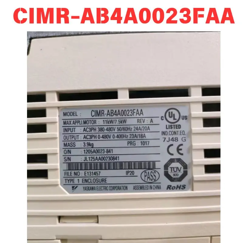 Used OEM disassembled parts CIMR-AB4A0023FAA inverter Functional test OK