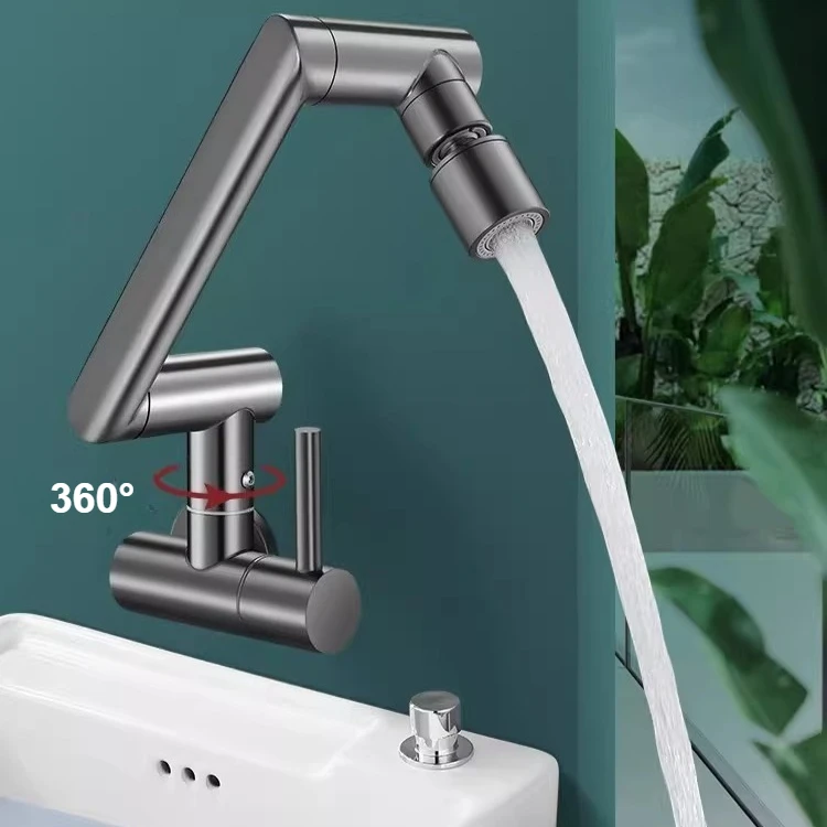 

Регулируемый поворотный настенный кран для кухонной мойки/раковины, только холодная вода, для балкона/подметания пола