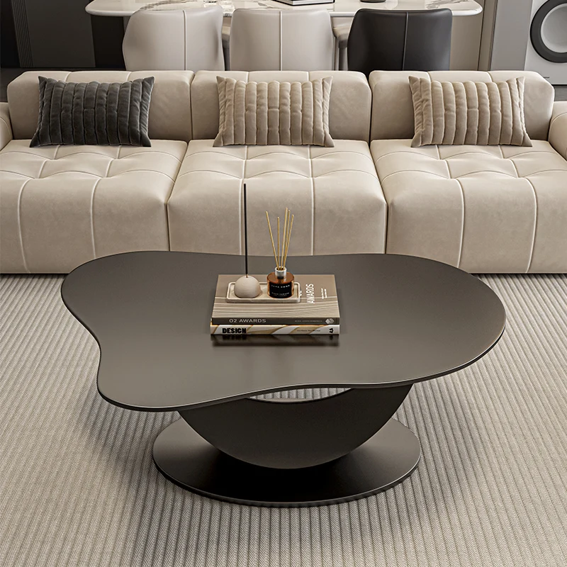 Modern luxury rock slab coffee table irregular cloud design new creative home living room small coffee table
