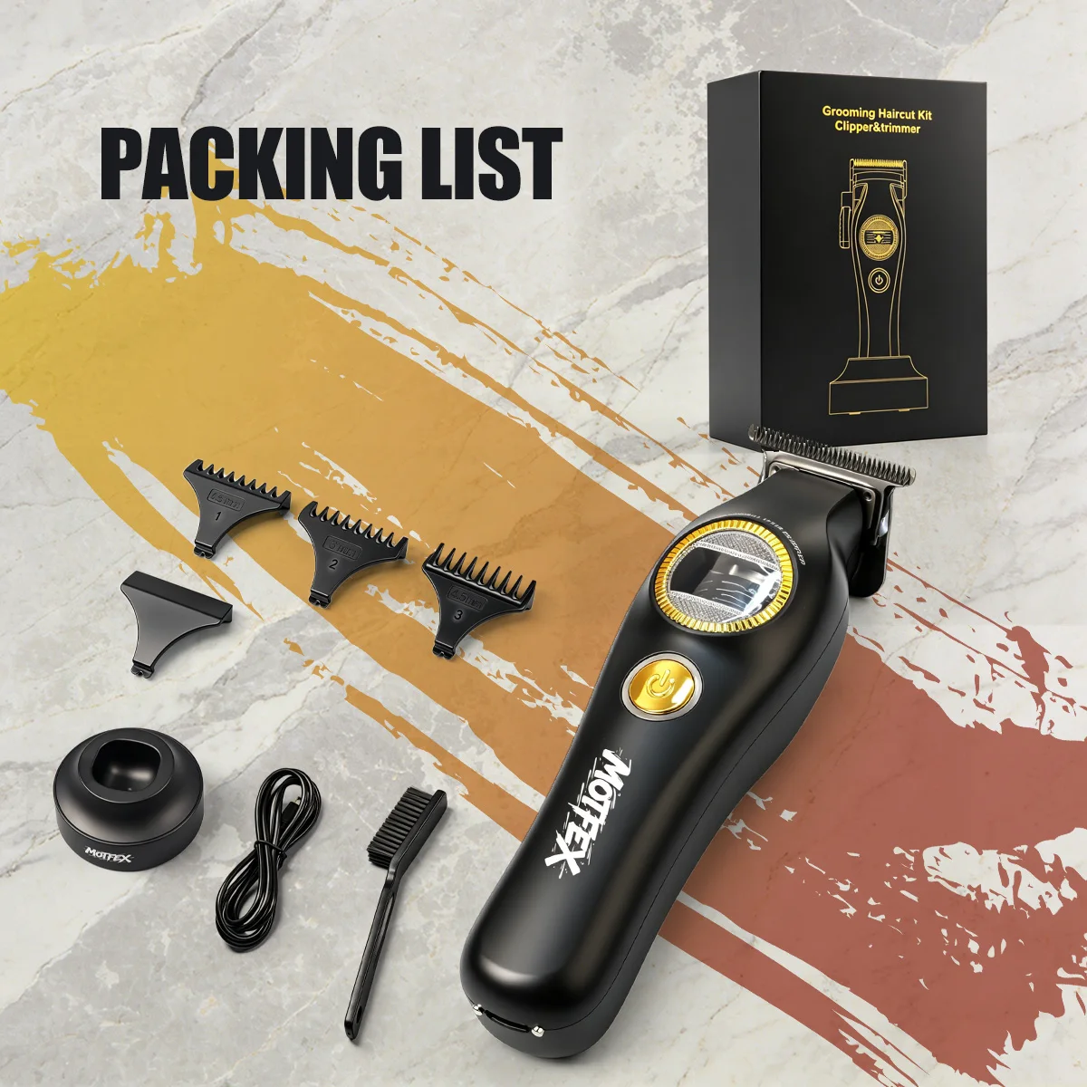 MotFex M1C&T Professional Outer Rotor Brushless Motor 7200RPM Hair Clipper Men's Trimmer Barber Haircut Machine view 6