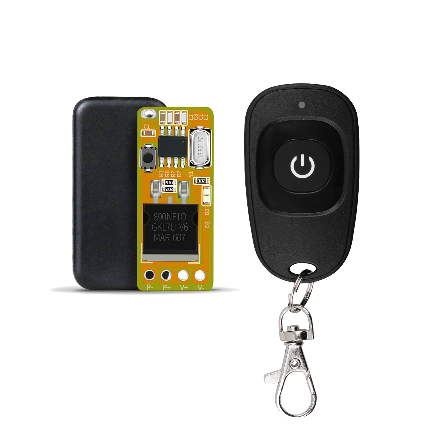 DC5 -24V 12V Mini MOS Remote Control Switch Small Output Voltage Learning Button Wireless Receiver Transmitter ASK RF 433Mhz