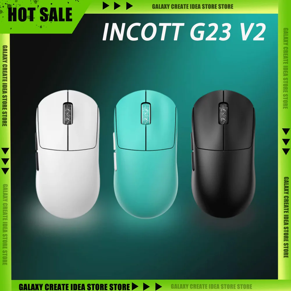 

INCOTT G23 V2 PRO/Se Wireless Gaming Mouse 47g Lightweight PAW3395 3-mode 8000Hz Polling Rate Ultra Low Latency Game Mice