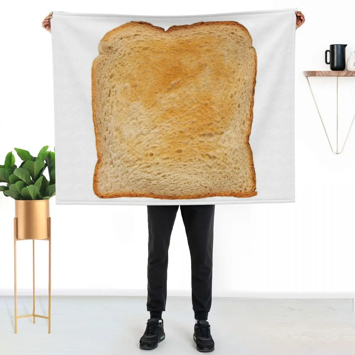 Toast Throw Blanket halloween Summer cosplay anime Picnic Fashion Sofas Heavy Blankets