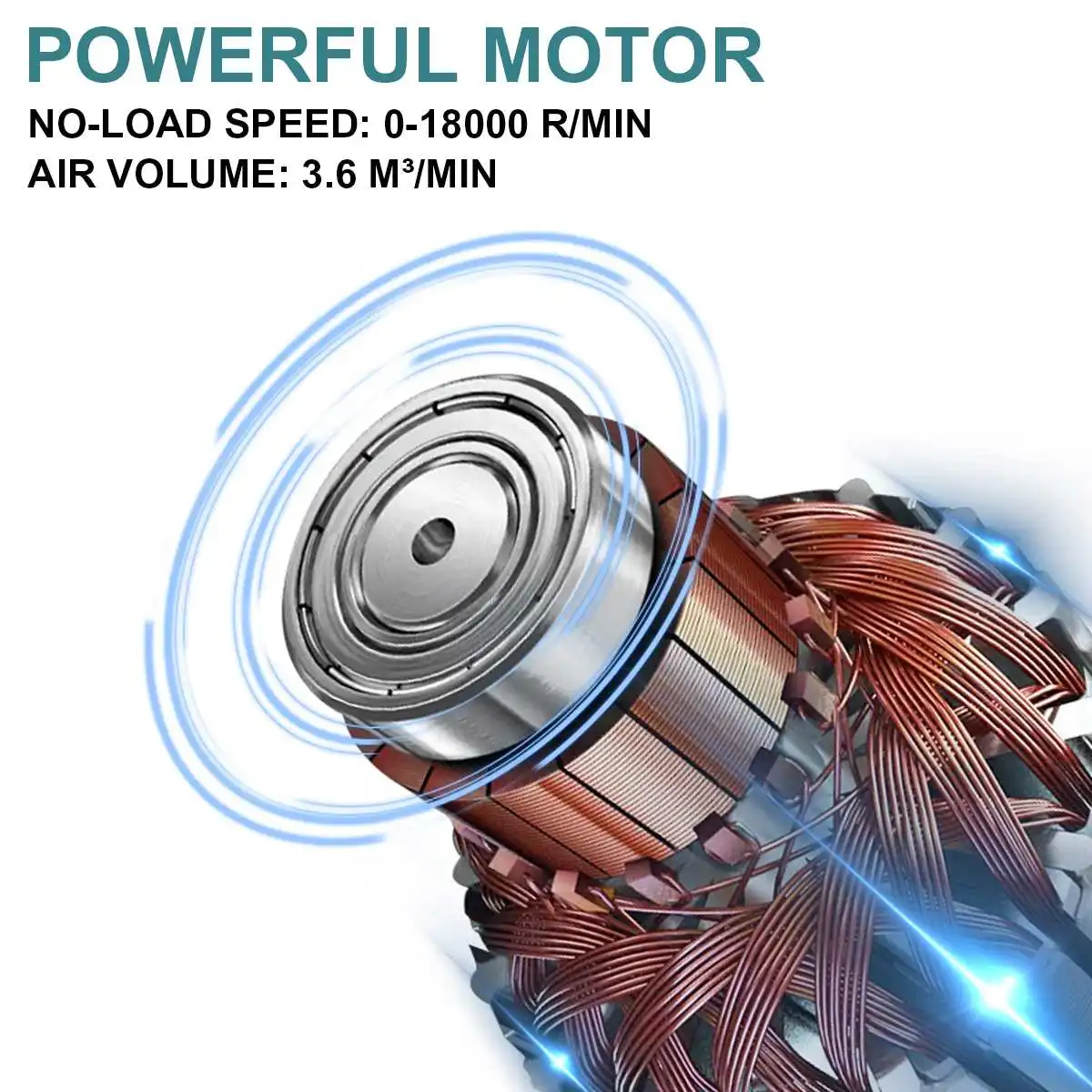 2200W 2 IN 1 Garden Cordless Blower Rotation Vacuum Clean Air Blower For Dust Blowing Operat Power Tool For Makita 18V Battery