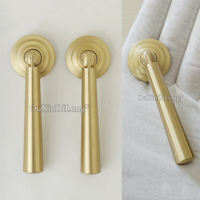 

Retro 10PCS Solid Brass Pendant Furniture Pulls Handles Drawer Pulls Cupboard Wardrobe Closet Dresser TV Cabinet Pulls Knobs
