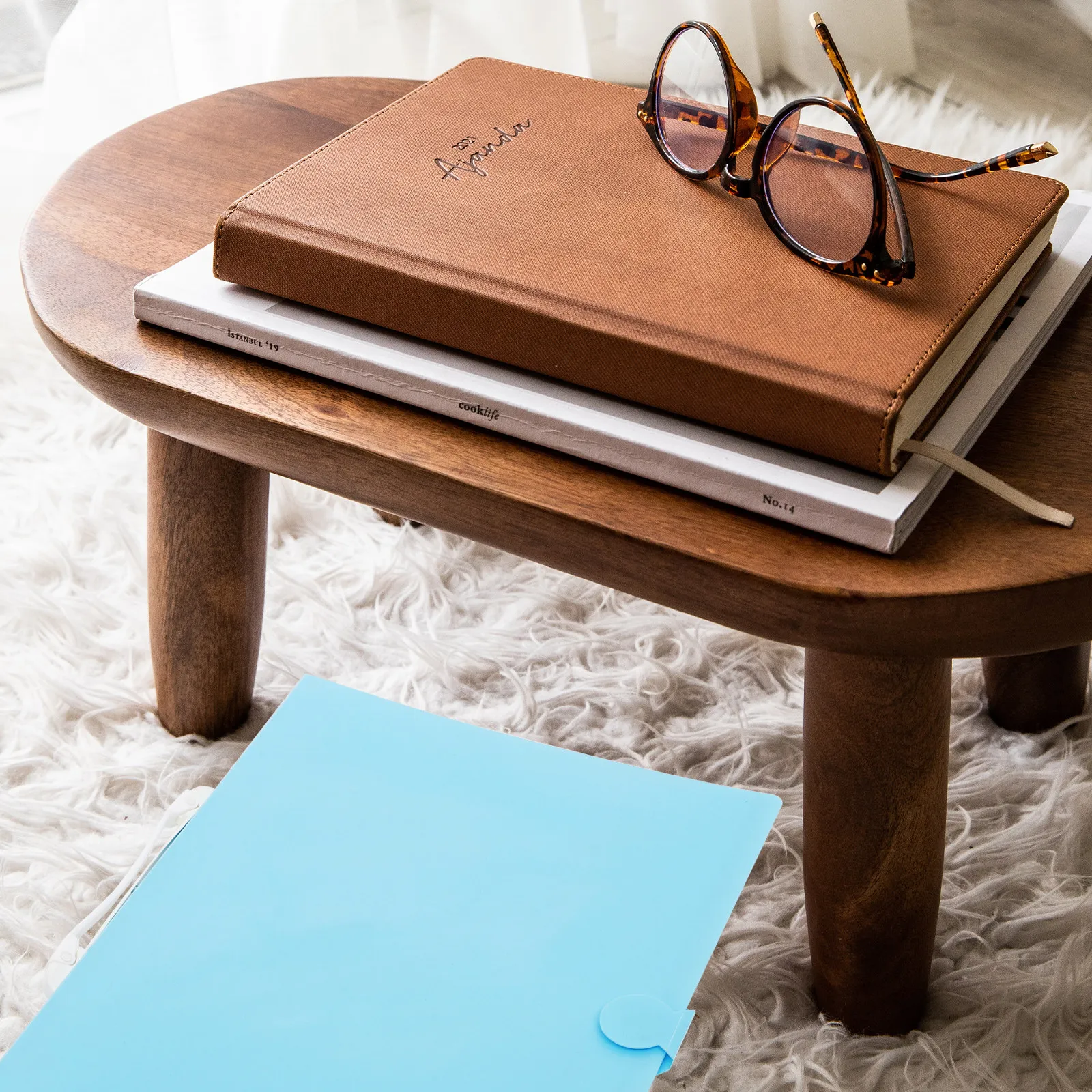 

Portable 18x14 Art Portfolio Case Blue Binder Lightweight Tear Resistant PP Material Storage ganizer Diamond Art Folder