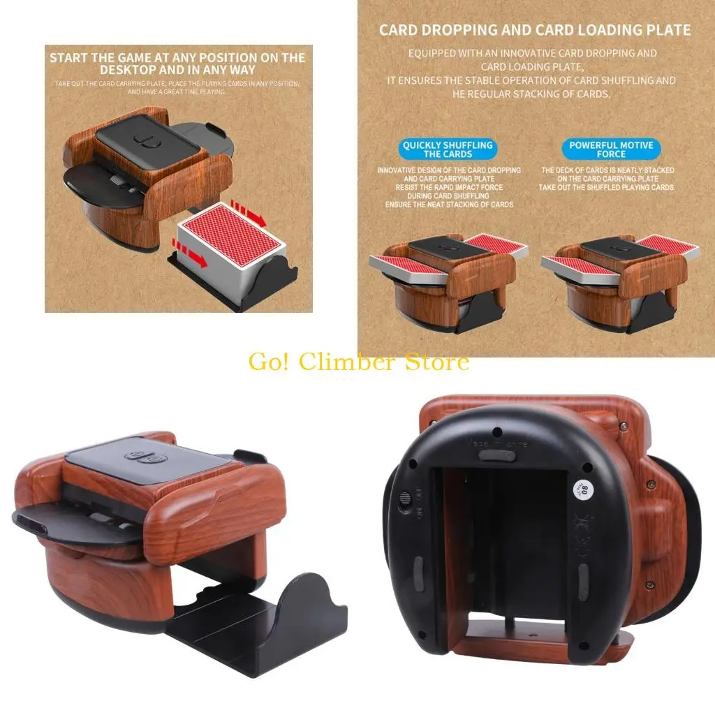 

Q84C Electric Card Shufflers For Poker Game Auto Rapid Shuffling System Quiet Performances Multiple Card Type Durability
