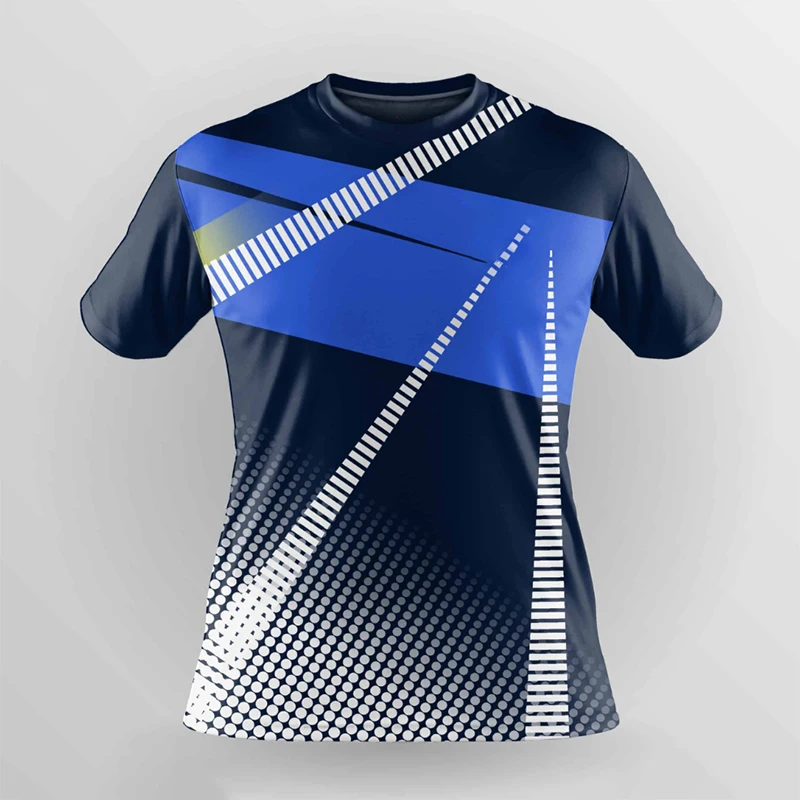 Breathable Men's T-shirts Quick Drying Women's Training Jacket Badminton Uniforms Boys Oversized Round Neck T-shirt Running Tops