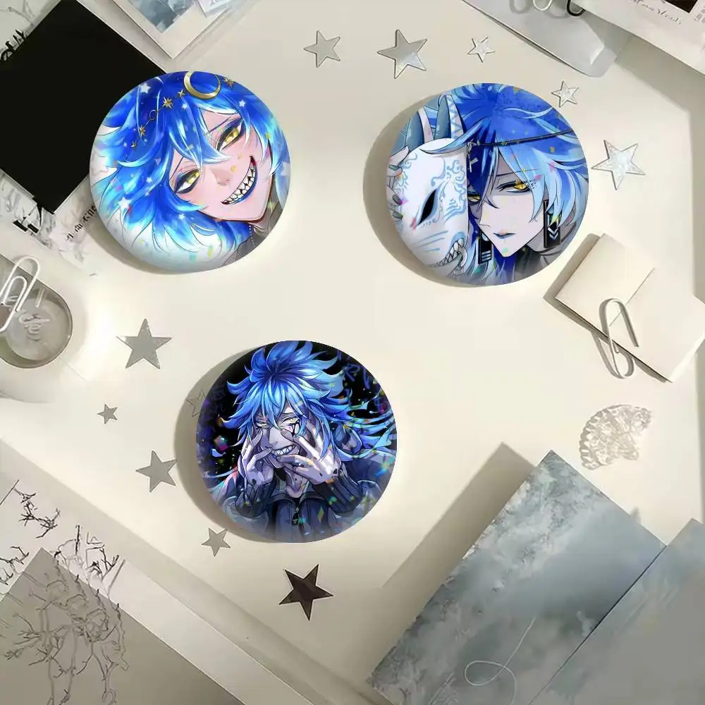 T-Twisted Wonderland I-Idia   25mm 32mm 44mm 58mm 75mm Brooches Badges Pins for Accessories Gift