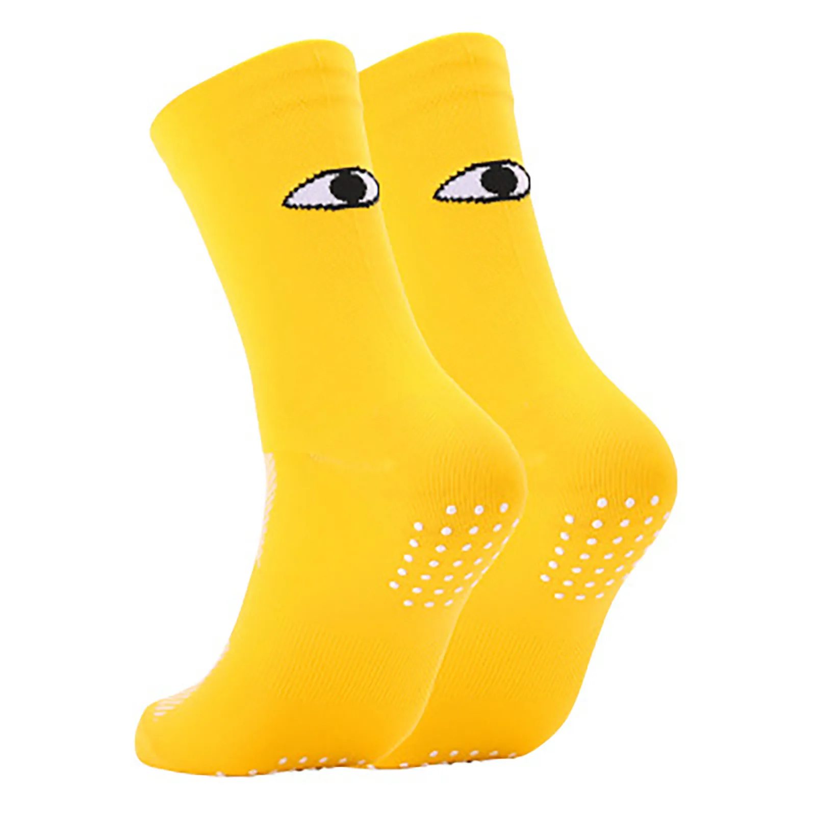 Solid Color Eye Print Pattern Socks Middle Canister Movement Socks Ride Cycling Running Fashion Comfortable