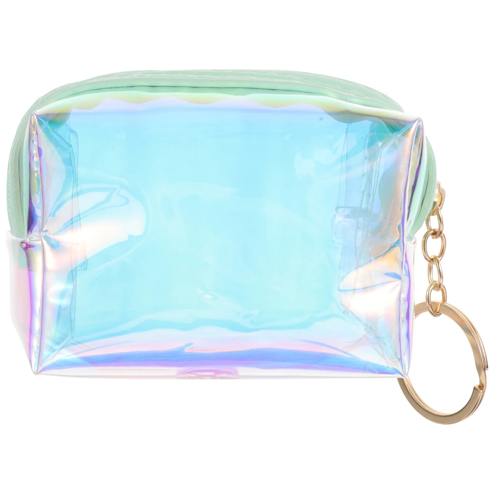 

Laser Coin Purse Compact Colorful Coin Purse Keychain Secure Small Wallet for Women Teens Students Stylish Wallet Keychain