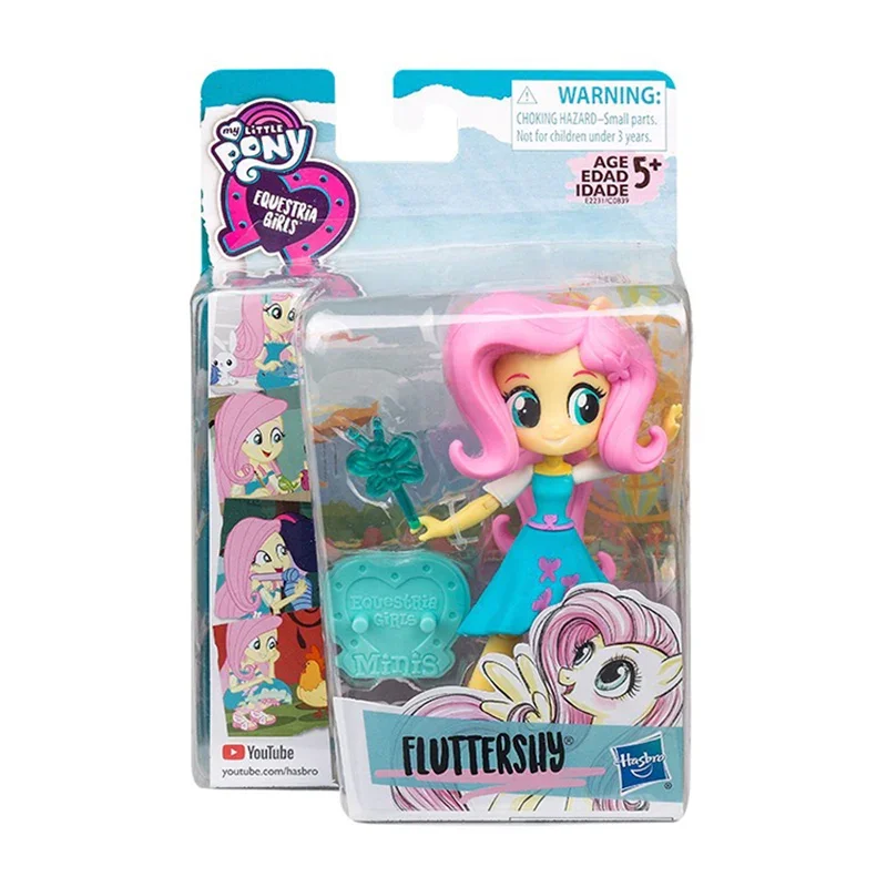 Hasbro Genuine My Little Pony Kwaii Equestria Girls Doll Applejack Fluttershy Twilight Sparkle Kids Christmas Present Model Toys