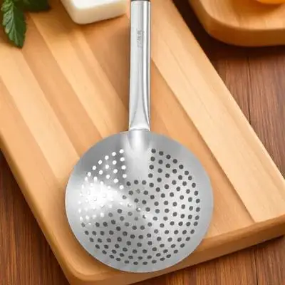 

Thickened Stainless Steel Skimmer Spoon Fine Mesh For French Fries Vegetables Eggs Hot Pot Cooking Kitchen Gadget Strainer