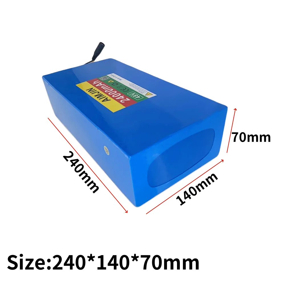 100% new 48V 24000mAh 13S6P Li-ion Battery Pack 2000W Citycoco Motorized Scooter Battery Built In 50A BMS+54.6V Charger