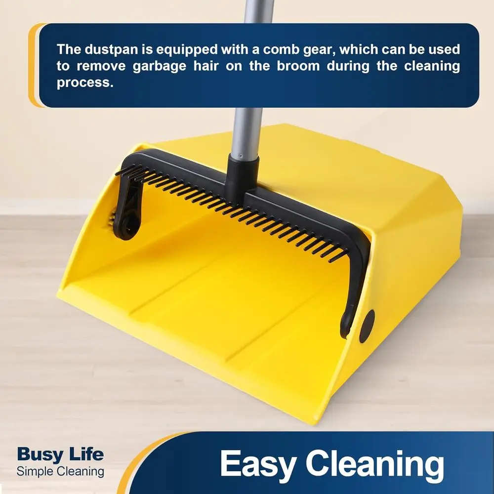 Versatile Dustpan and Comb for Indoor and Outdoor Use: Ideal for Home, Office, and Public Spaces