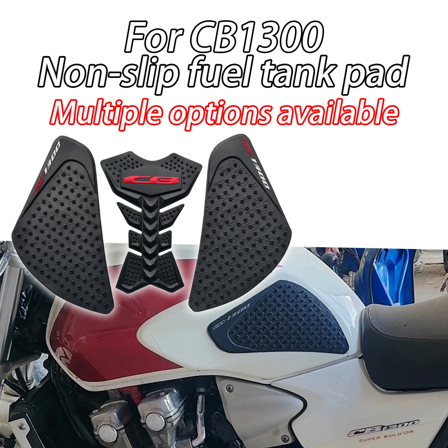 

Резиновая нескользящая наклейка, декоративная защитная наклейка на топливный бак, термостойкая боковая наклейка для мотоцикла Honda CB1300, пользовательские детали