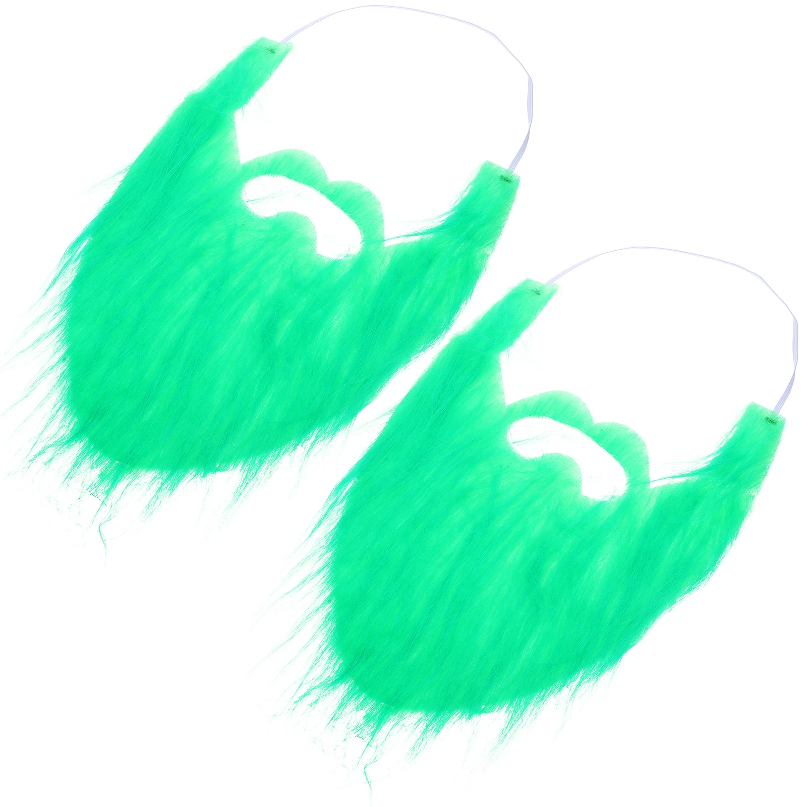 

2 Pcs Fake Beard Green Decoration St Patricks Day Mustaches Party Supply Decorate St.patricks Accessories Cosplay Carnival