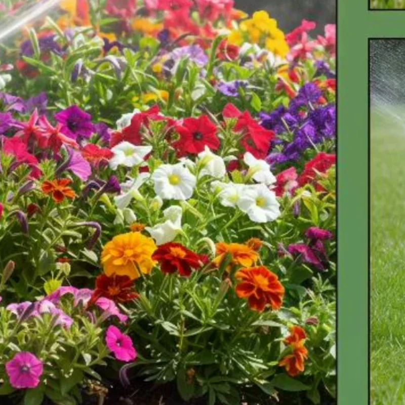 Garden Sprinkler Nozzles Adjustable Anti-Clog Filter Uniform Spray for Lawn Yard Vegetable Patch Outdoor Watering