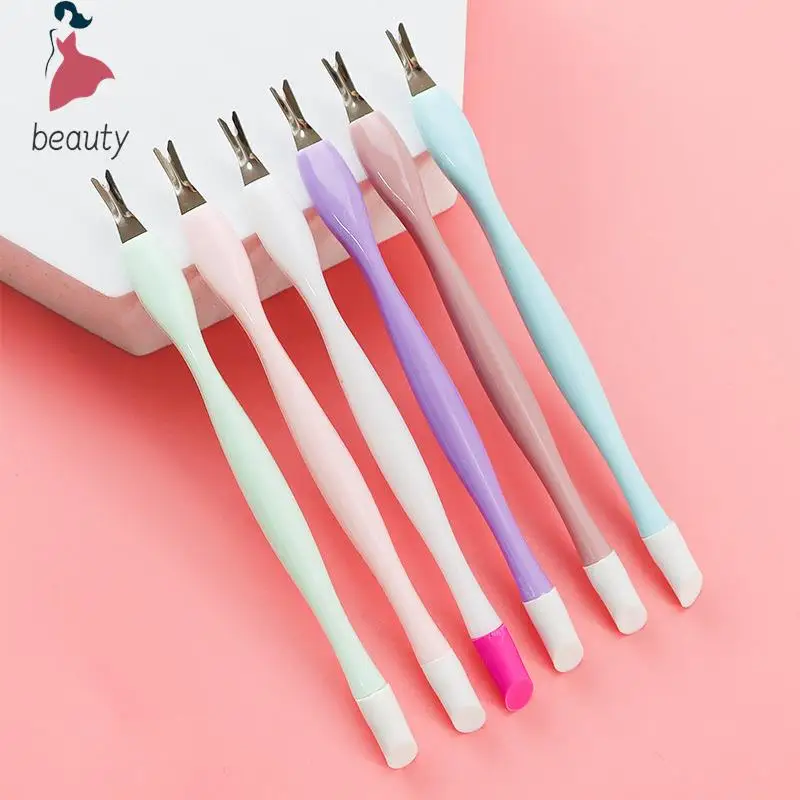 1Pcs Dead Skin Remover Nail Art Fork Cuticle Remover Nipper Pusher Trimmer Stainless Steel Pedicure Nails Care Nail Tools