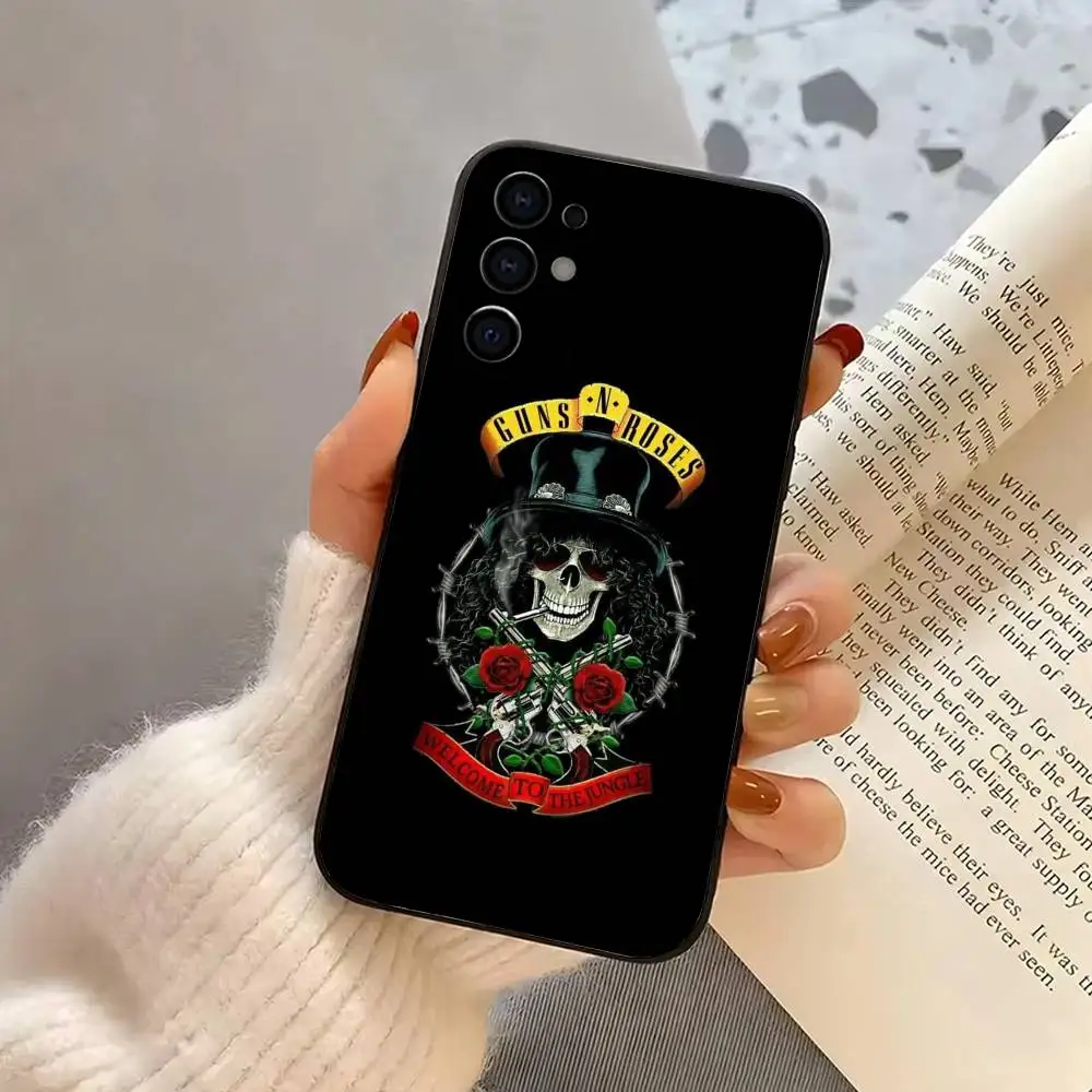 G-Guns N R-Roses Good Time Phone Case For Samsung S25,S24,S21,S22,S23,S30,Ultra,S20,Plus,Fe,Lite,Note,10,Black Cover