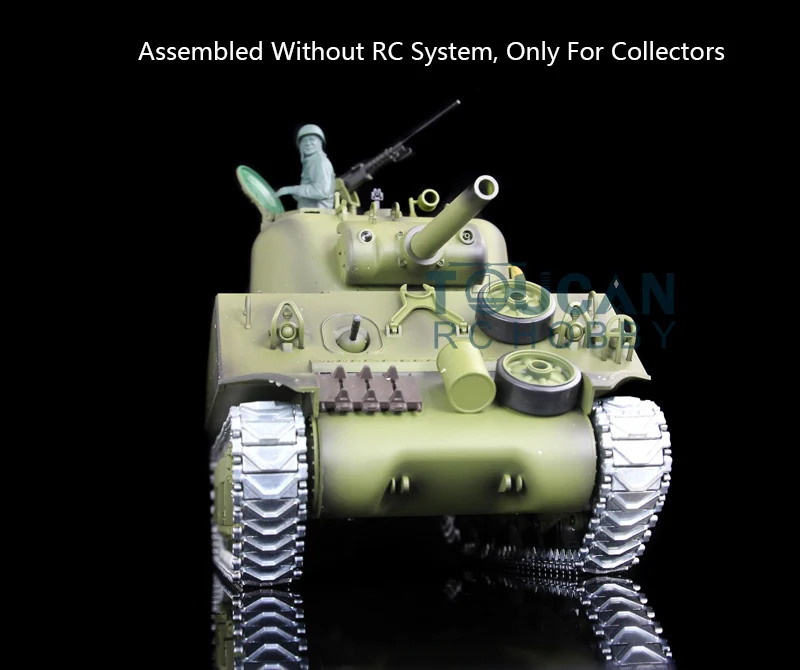 Gift 1/16 Heng Long Model USA M4A3 Sherman Metal Static Tank 3898 W/O Main Board Radio Boys Toys TH08766