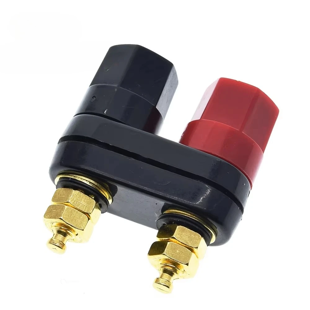 1/5/10/20pcs Banana plugs Couple Red Black Connector Amplifiers Binding Post Banana Speaker Plug Jack