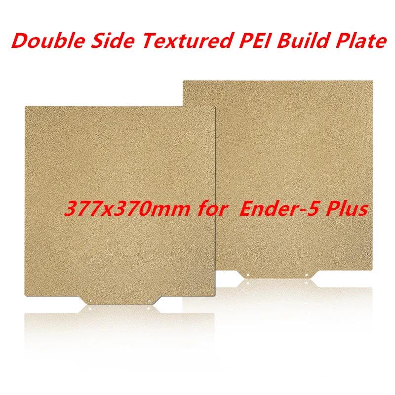 ENERGETIC For Ender-5 Plus PEI Build Plate 377x370mm Double Sided Textured PEI Magnetic Spring Steel Sheet